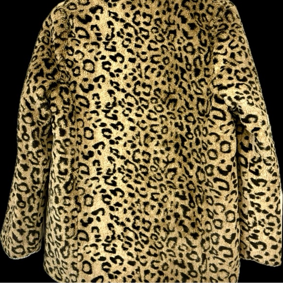 LUSH PLUSH LUXURY LEOPARD FAUX FUR JACKET-MEDIUM - Picture 5 of 7